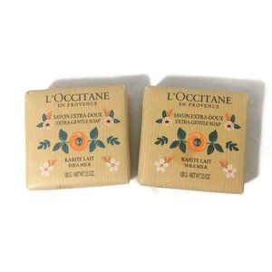 L’Occitane Karite Lait Extra-Gentle Shea Milk Soap 3.5OZ /100G X 2 NEW